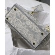 Borsa Christian Dior Medium Lady D-Lite grigia