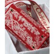 Borsa Christian Dior Medium Lady D-Lite Rossa