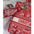 Borsa Christian Dior Medium Lady D-Lite Rossa