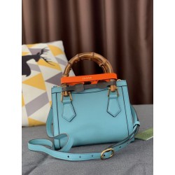 Borse Replica Diana Mini Tote ‎655661 Azzurro