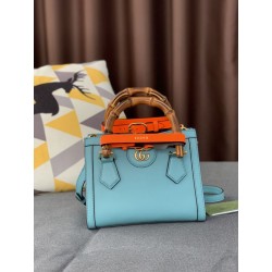 Borse Replica Diana Mini Tote ‎655661 Azzurro