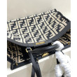 Borse Imitazioni Peekaboo X-Tote FF in rafia 8BH374 Nero