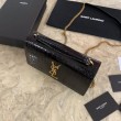 Borsa YSL piccola in coccodrillo nero oro