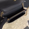 Borsa YSL piccola in coccodrillo nero oro