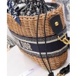 Christian Dior Borsa Basket Vimini Albicocca