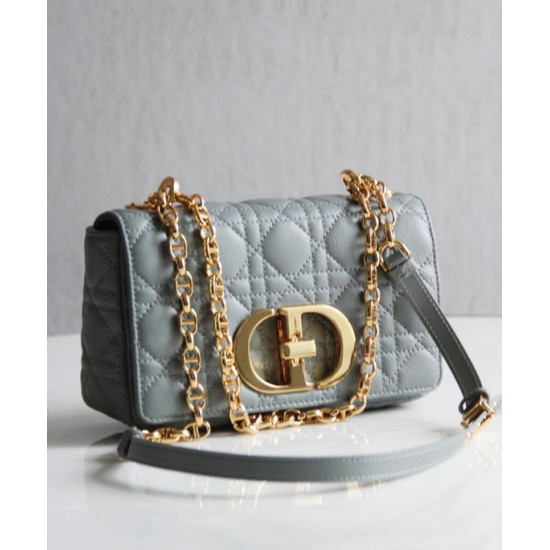 Replica Imitazione Christian Dior Borsa Dior Caro grigia Griffate