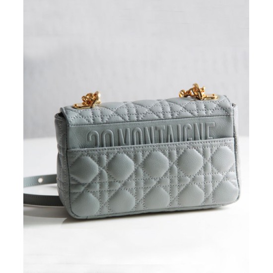 Replica Imitazione Christian Dior Borsa Dior Caro grigia Griffate