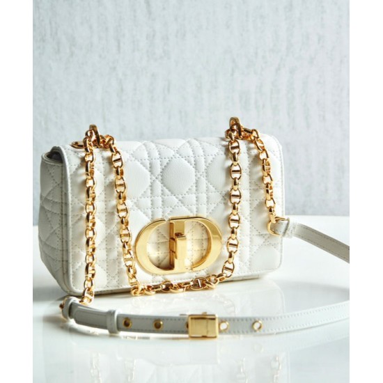 Replica Christian Dior Borsa Dior Caro Bianca Griffate