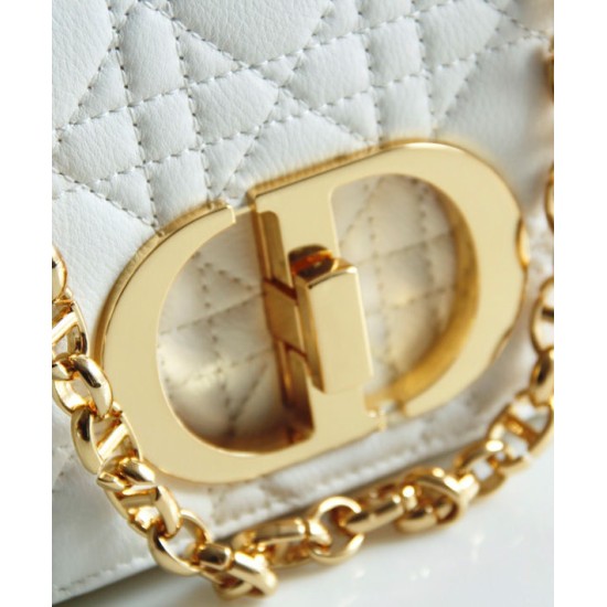 Replica Christian Dior Borsa Dior Caro Bianca Griffate