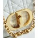 Replica Christian Dior Borsa Dior Caro Bianca Griffate