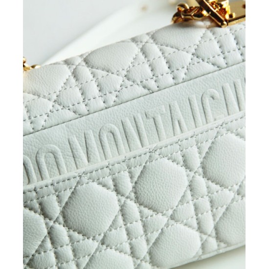 Replica Christian Dior Borsa Dior Caro Bianca Griffate