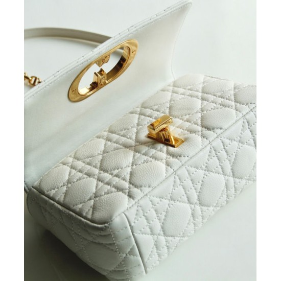 Replica Christian Dior Borsa Dior Caro Bianca Griffate