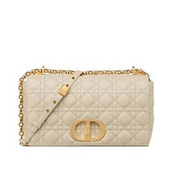 Replica Imitazione Christian Dior Borsa Dior Caro Large Albicocca Griffate