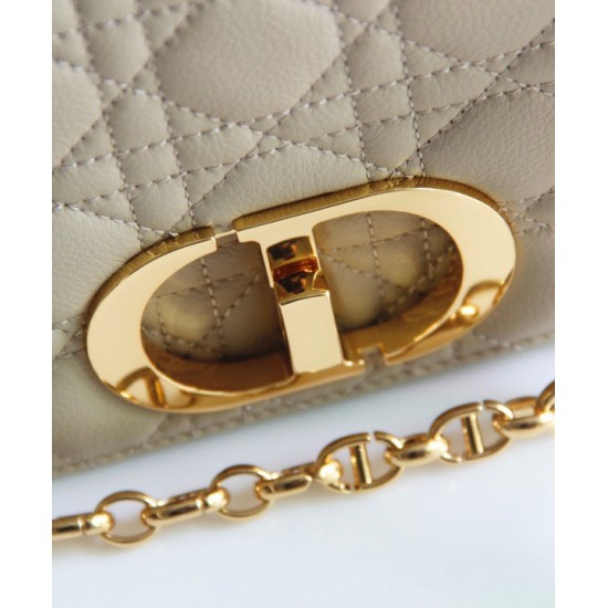 Replica Imitazione Christian Dior Borsa Dior Caro Large Albicocca Griffate