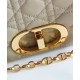 Replica Imitazione Christian Dior Borsa Dior Caro Large Albicocca Griffate