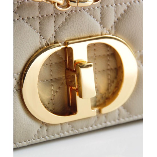 Replica Imitazione Christian Dior Borsa Dior Caro Large Albicocca Griffate