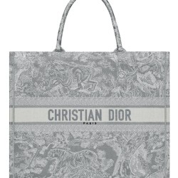 Replica Imitazione Christian Dior Book Tote grigio Griffate