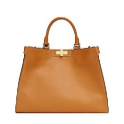 Replica Borsa piccola Peekaboo X-Tote Light Coffee Griffate
