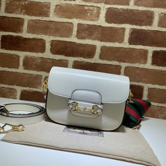 Horsebit 1955 Mini Borse Replica 658574 Crema