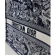 Imitazione Christian Dior Book Tote blu scuro