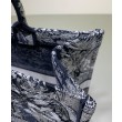 Imitazione Christian Dior Book Tote blu scuro