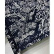 Imitazione Christian Dior Book Tote blu scuro