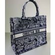 Imitazione Christian Dior Book Tote blu scuro