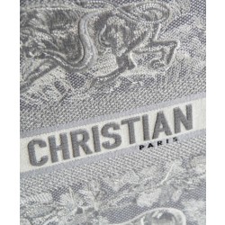 Imitazione Christian Dior Book Tote grigio
