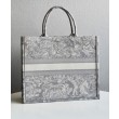 Imitazione Christian Dior Book Tote grigio
