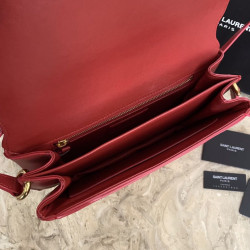 YSL Saint Laurent Le Maillon Satchel Bag Rosso