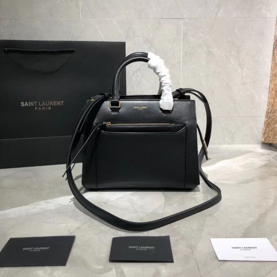Replica Perfetta tote piccola in pelle liscia YSL Saint Laurent East Side 554116 Nera Replica Perfetta tote piccola in pelle liscia YSL Saint Laurent East Side 554116 Nera