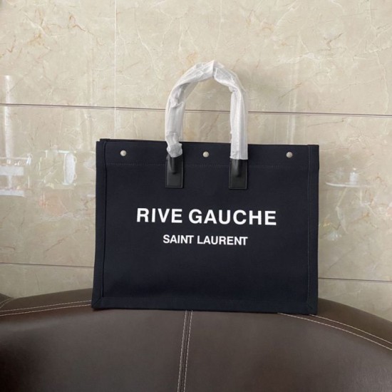 Imitazioni borse griffate tote YSL Saint Laurent Rive Gauche Nera