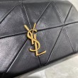 Borse Replica YSL Saint Laurent Jamie Medium Carre Rive Gauche Flap nera