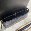 Borse Replica YSL Saint Laurent Jamie Medium Carre Rive Gauche Flap nera