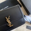 Borsa YSL Saint Laurent Solferino media con monogramma nera