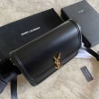 Borsa YSL Saint Laurent Solferino media con monogramma nera