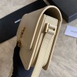 Dettagli perfetti Qualità superiore replica YSL Saint Laurent Solferino Medium con monogramma Albicocca