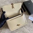 Dettagli perfetti Qualità superiore replica YSL Saint Laurent Solferino Medium con monogramma Albicocca