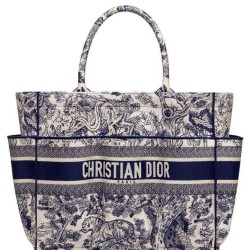 Cloni Firmate Christian Dior Catherine Tote Blu scuro imitazioni