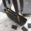 Imitazione Borse Firmate Replica shopping YSL Saint Laurent Grain Embossed Nera Imitazione Borse Firmate Replica shopping YSL Saint Laurent Grain Embossed Nera