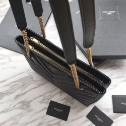 Imitazione Borse Firmate Replica shopping YSL Saint Laurent Grain Embossed Nera