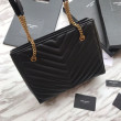Imitazione Borse Firmate Replica shopping YSL Saint Laurent Grain Embossed Nera Imitazione Borse Firmate Replica shopping YSL Saint Laurent Grain Embossed Nera