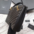 Imitazione Borse Firmate Replica shopping YSL Saint Laurent Grain Embossed Nera Imitazione Borse Firmate Replica shopping YSL Saint Laurent Grain Embossed Nera