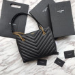 Imitazione Borse Firmate Replica shopping YSL Saint Laurent Grain Embossed Nera Imitazione Borse Firmate Replica shopping YSL Saint Laurent Grain Embossed Nera