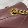 YSL Saint Laurent Jamie Medium Carre Rive Gauche Flap Bag Dark Legion Red