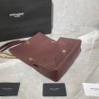YSL Saint Laurent Jamie Medium Carre Rive Gauche Flap Bag Dark Legion Red