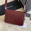 YSL Saint Laurent Solferino Medium Monogram Satchel Bag Claret