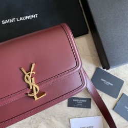 YSL Saint Laurent Solferino Medium Monogram Satchel Bag Claret Dupe Perfetta Cloni Firmate YSL Saint Laurent Solferino Medium Monogram Satchel Bag Claret imitazioni