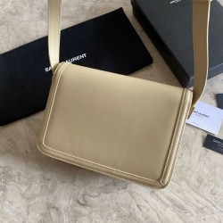 Dettagli perfetti Qualità superiore replica YSL Saint Laurent Solferino Medium con monogramma Albicocca Dupe Perfetta Cloni Firmate Dettagli perfetti Qualità superiore replica YSL Saint Laurent Solferino Medium con monogramma Albicocca imitazioni