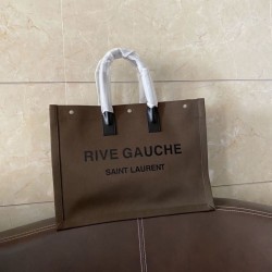 Imitazione YSL Saint Laurent Rive Gauche Tote Bag Caffè Dupe Perfetta Cloni Firmate Imitazione YSL Saint Laurent Rive Gauche Tote Bag Caffè imitazioni